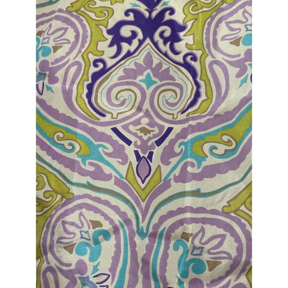 SOFT SURROUNDINGS 100% Silk Tie Front Paisley Lightweight Spring/Summer Wrap M - Picture 3 of 7